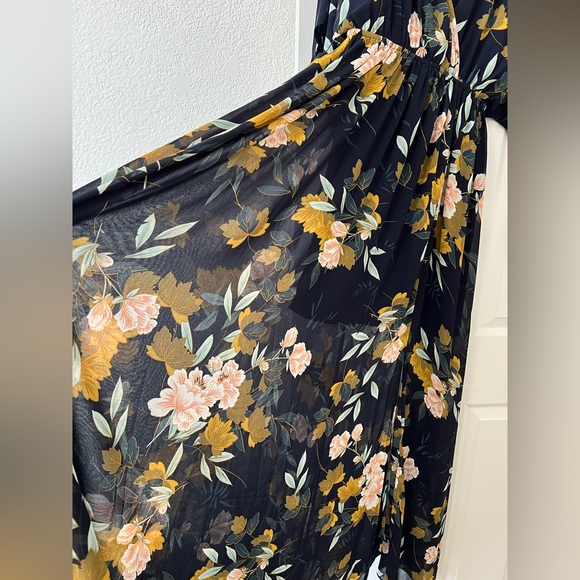 Baltic Born Black and Pink Wrap Sundress - Picture 6 of 6